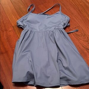 Blue Spaghetti Strap Dress